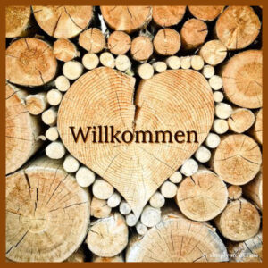 Willkommen Holz